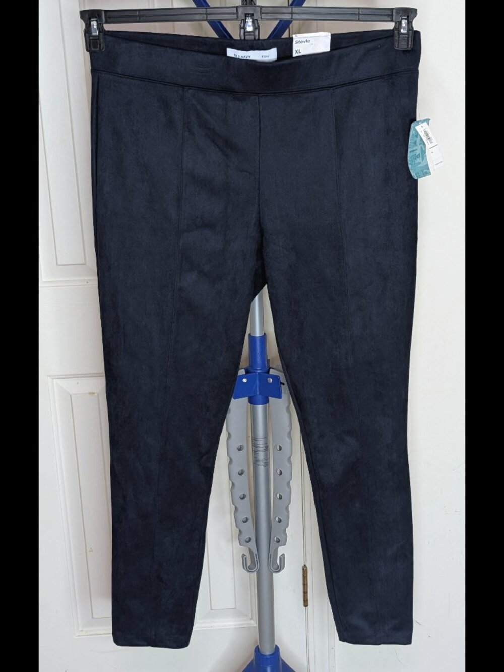 Flattering NWT Sz XL OLD NAVY Navy Blue STEVIE Stretch Skinny Pants